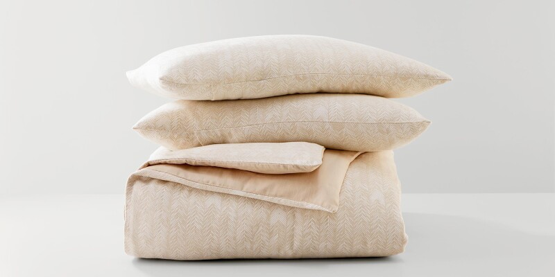 Herringbone 3 Piece Bedding Set 8BAS340QN