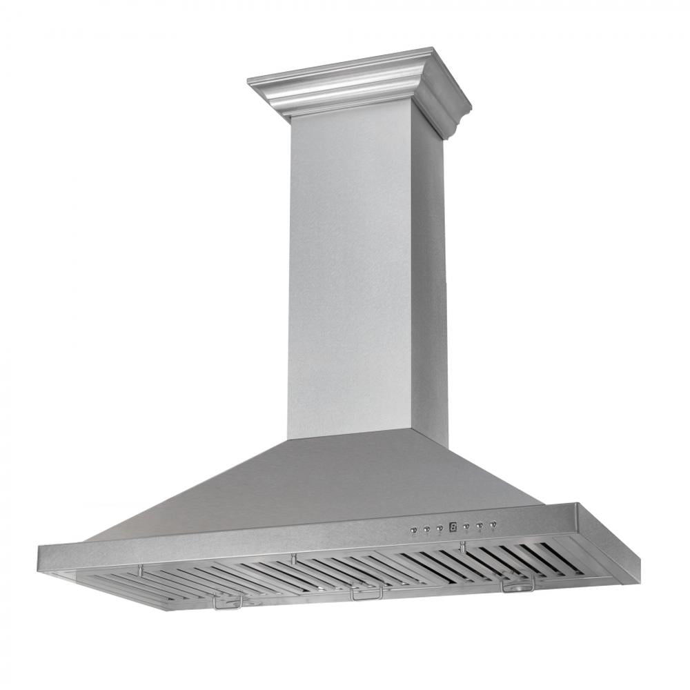30 In. Designer Series Satin Stainless Steel Convertible Vent Wall Mount Range Hood 8KBS30