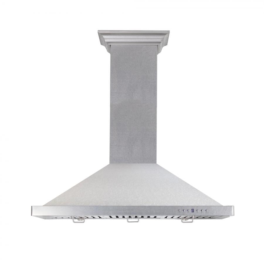 36 In. Designer Series Satin Stainless Steel Convertible Vent Wall Mount Range Hood 8KBS36