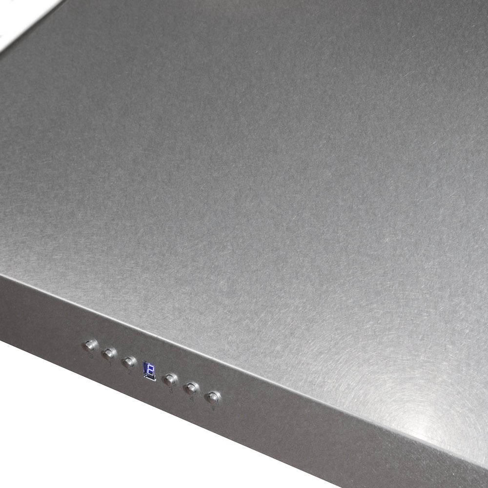 36 In. Ducted Wall Mount Range Hood In Satin Stainless Steel 8KF2S36