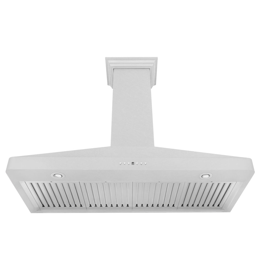 48 In. Ducted Wall Mount Range Hood In Satin Stainless Steel 8KF2S48