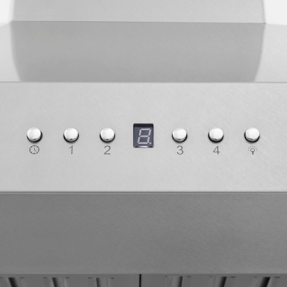 48 In. Ducted Wall Mount Range Hood In Satin Stainless Steel 8KF2S48