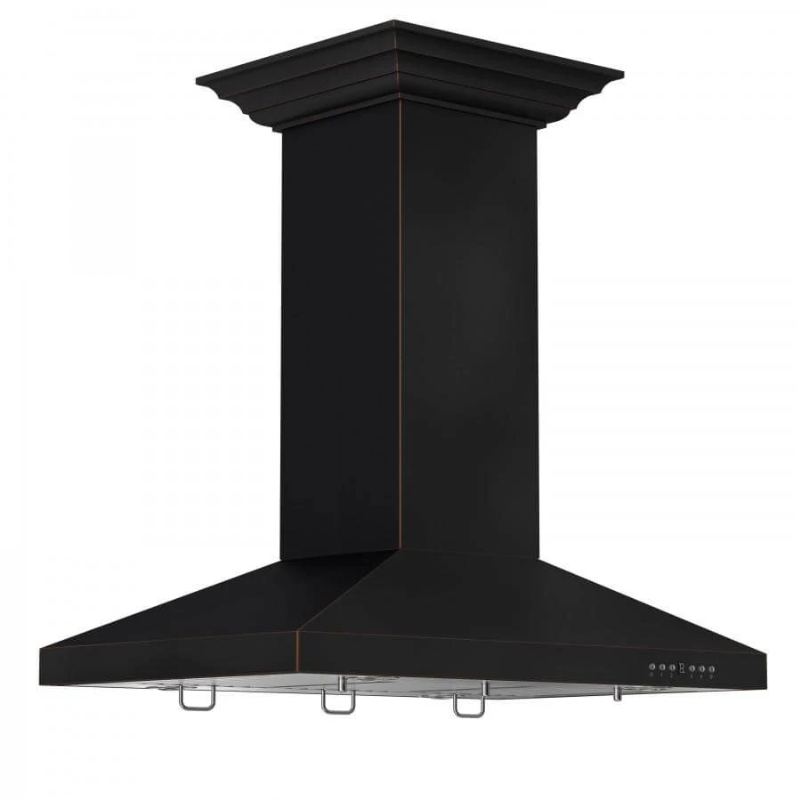 36 in. Designer Series Oil-Rubbed Bronze Island Mount Range Hood 8KL3IB36