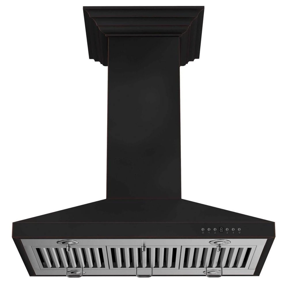 36 in. Designer Series Oil-Rubbed Bronze Island Mount Range Hood 8KL3IB36