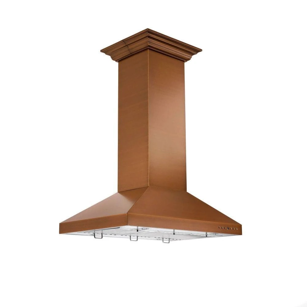 36 in. Designer Series Copper Island Mount Range Hood 8KL3IC36