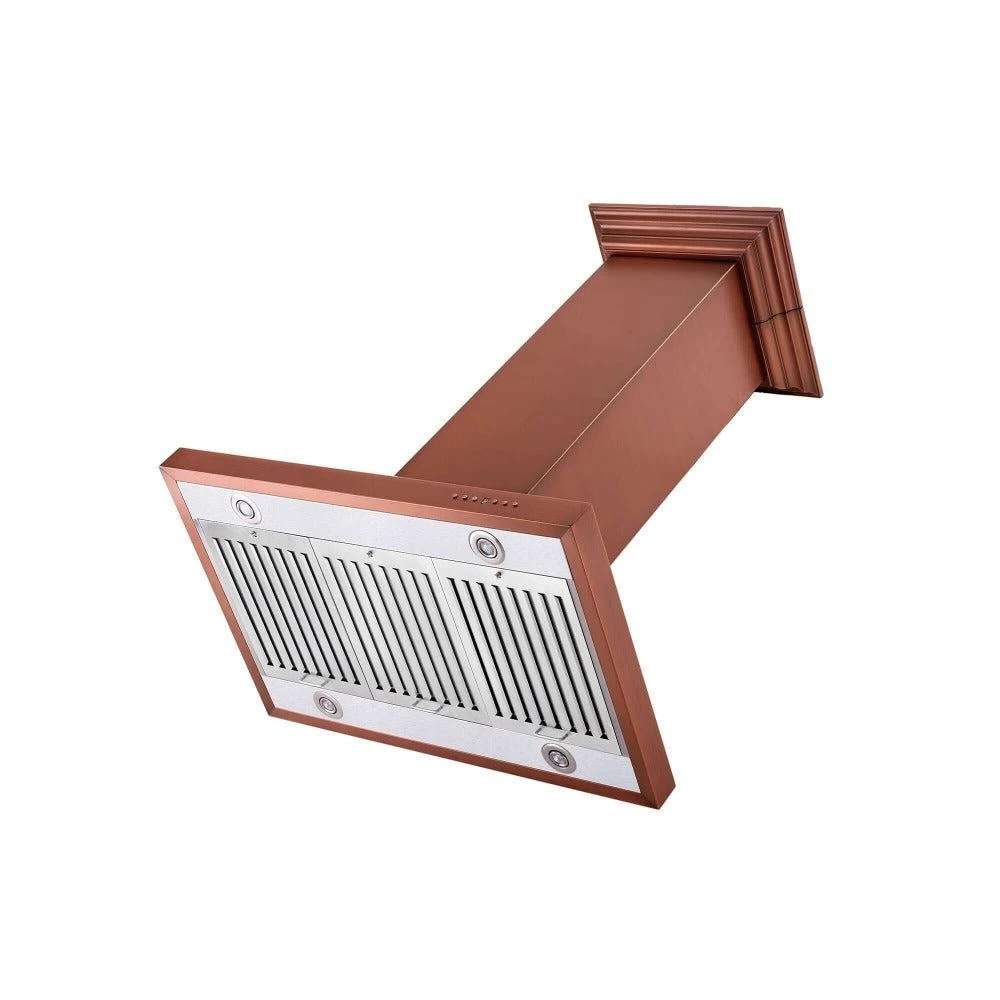 36 in. Designer Series Copper Island Mount Range Hood 8KL3IC36