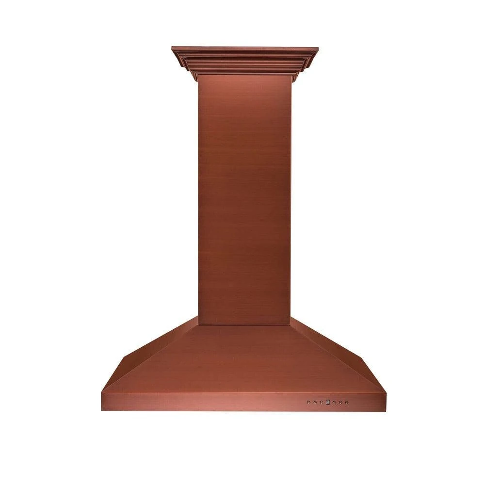 36 in. Designer Series Copper Island Mount Range Hood 8KL3IC36