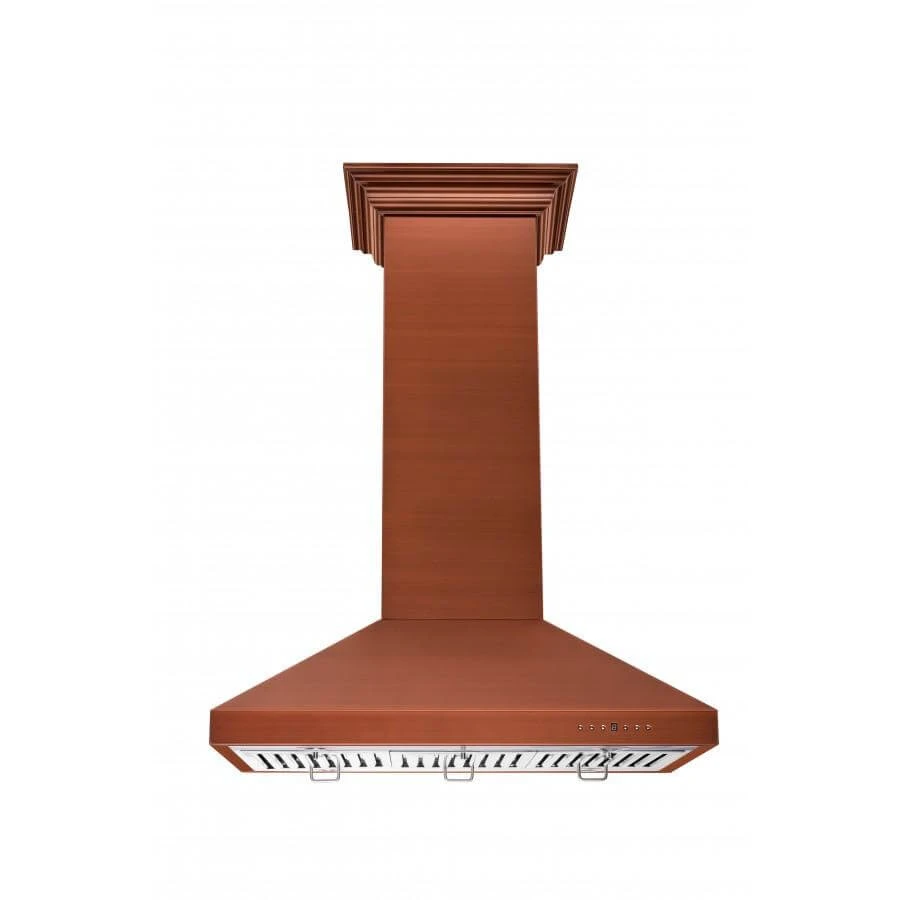 36 in. Designer Series Copper Island Mount Range Hood 8KL3IC36
