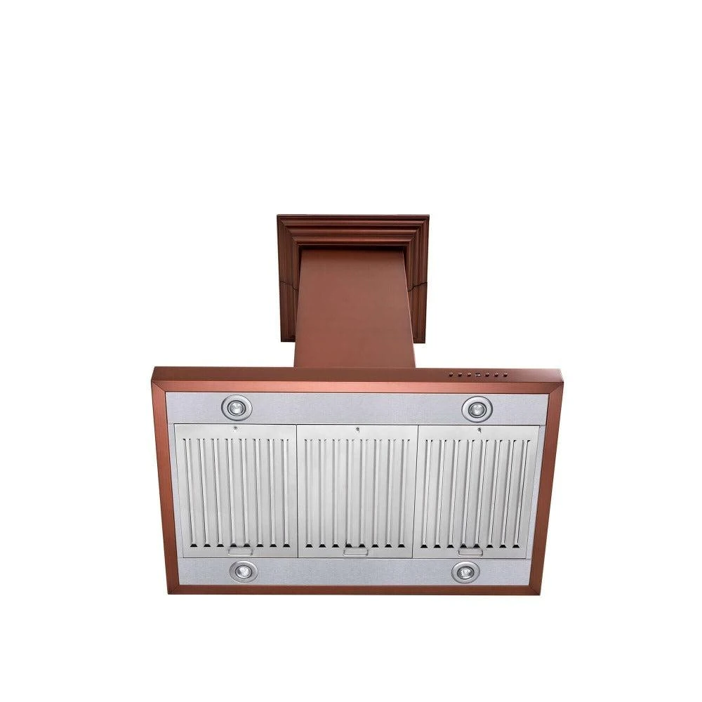 36 in. Designer Series Copper Island Mount Range Hood 8KL3IC36