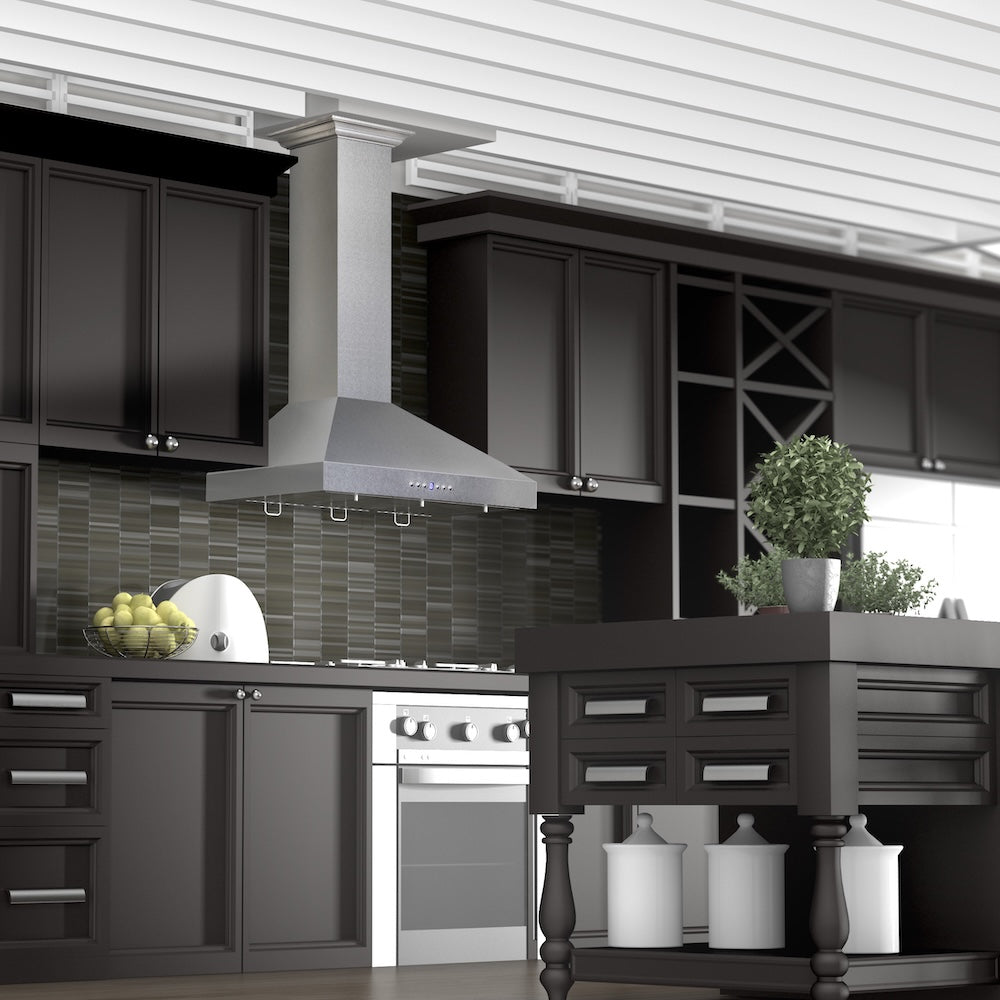 30 In. Convertible Vent Wall Mount Range Hood In Satin Stainless Steel 8KL3S30