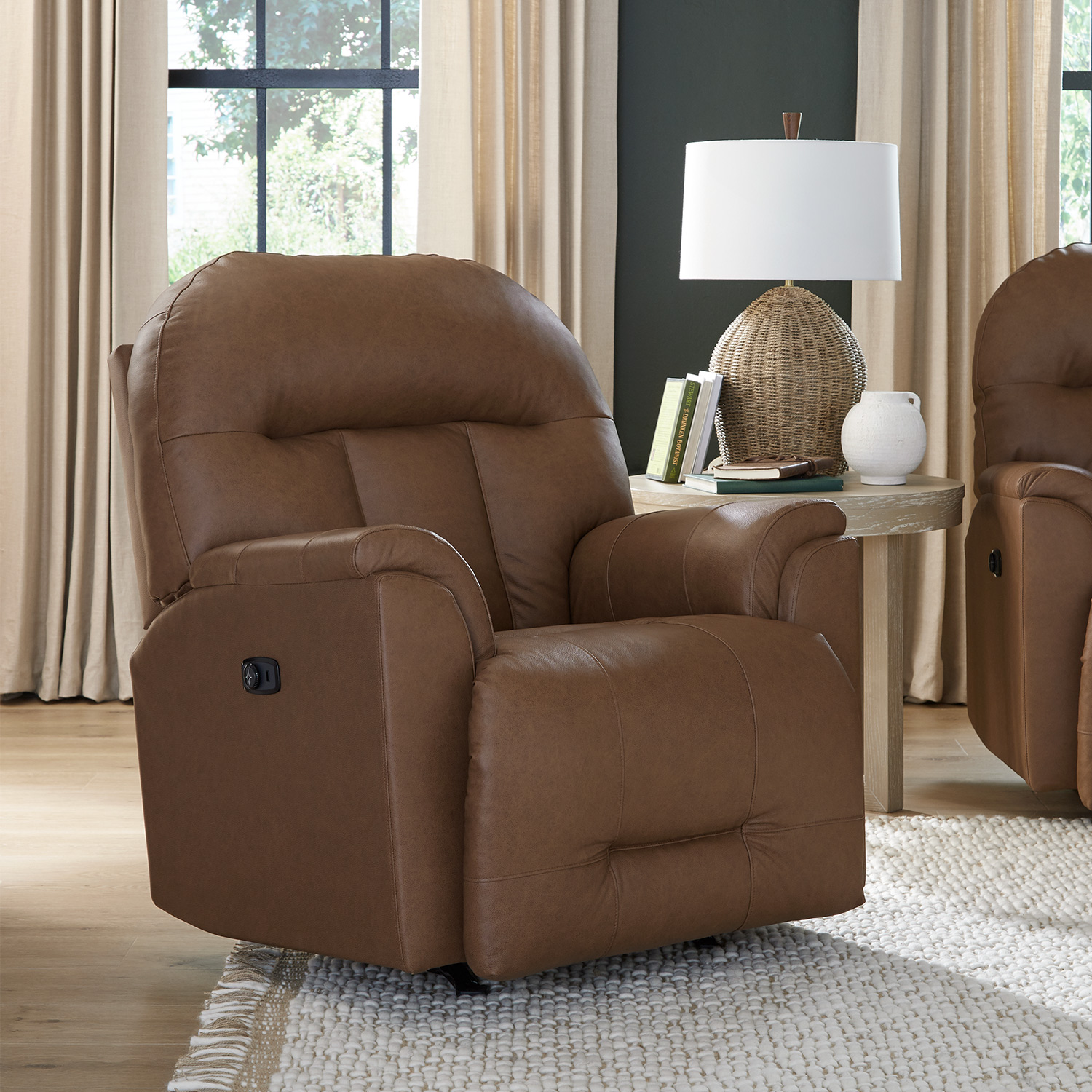 Suitably - Medium-sized, Overstuffed Pillow Recliner - 8M34 8M34