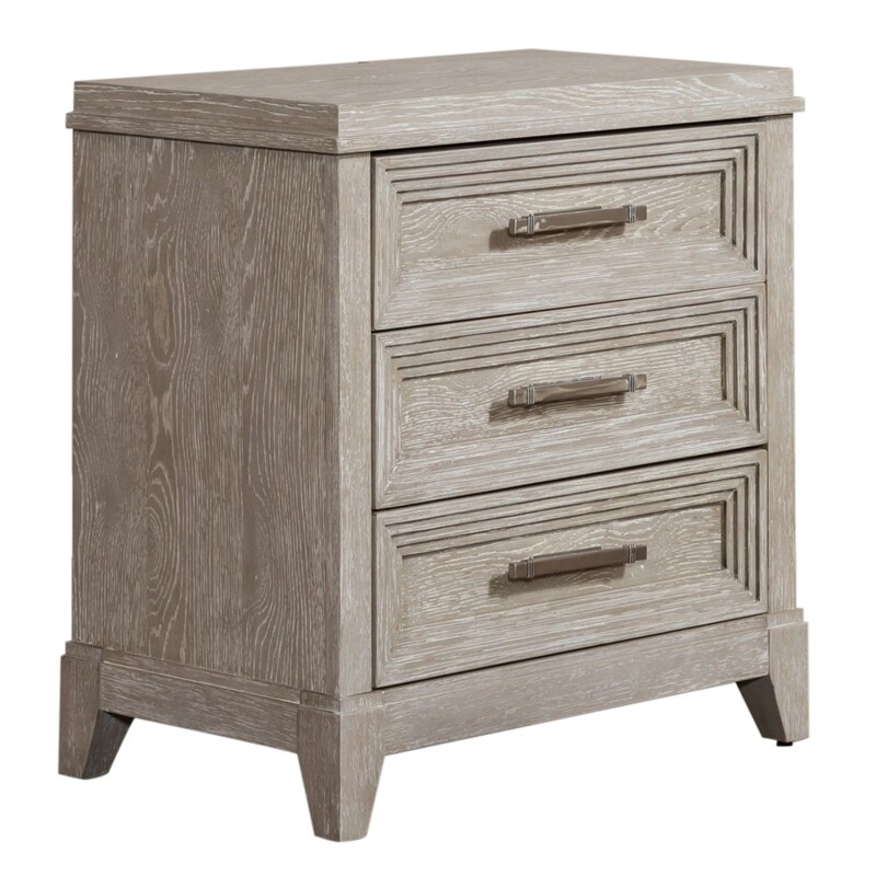 Belmar Queen Panel Bed, Dresser & Mirror, Night Stand 902BRQPBDMN