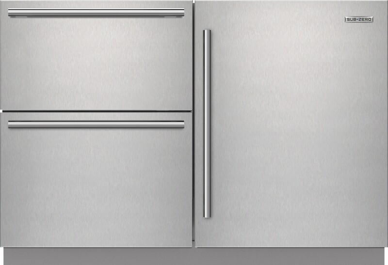 Designer Undercounter Ice Maker Outdoor Stainless Steel Door Panel Tubular Handle Left Hinge 9035534