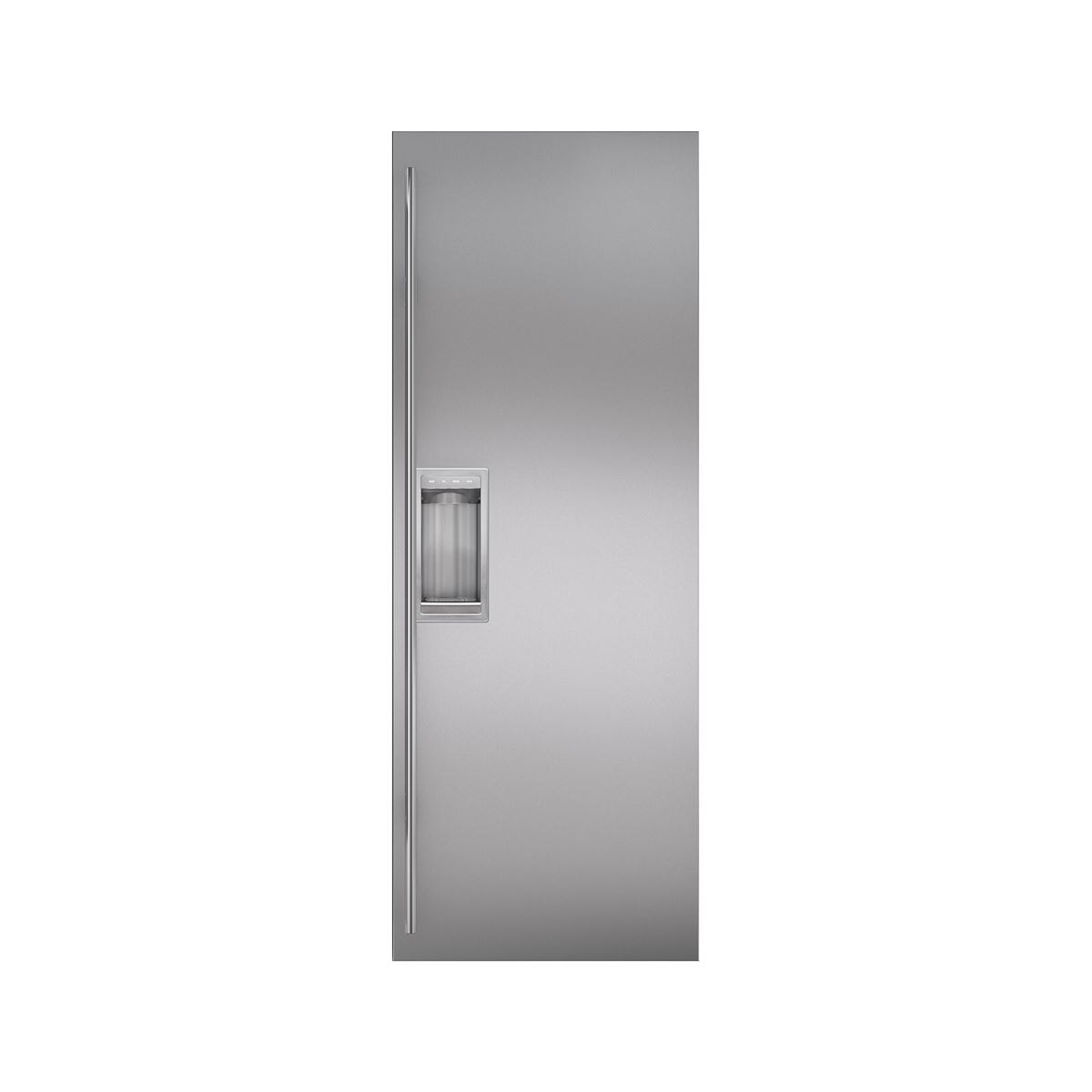 Stainless Steel Flush Inset Refrigerator Door Panel with Tubular Handle 9036868