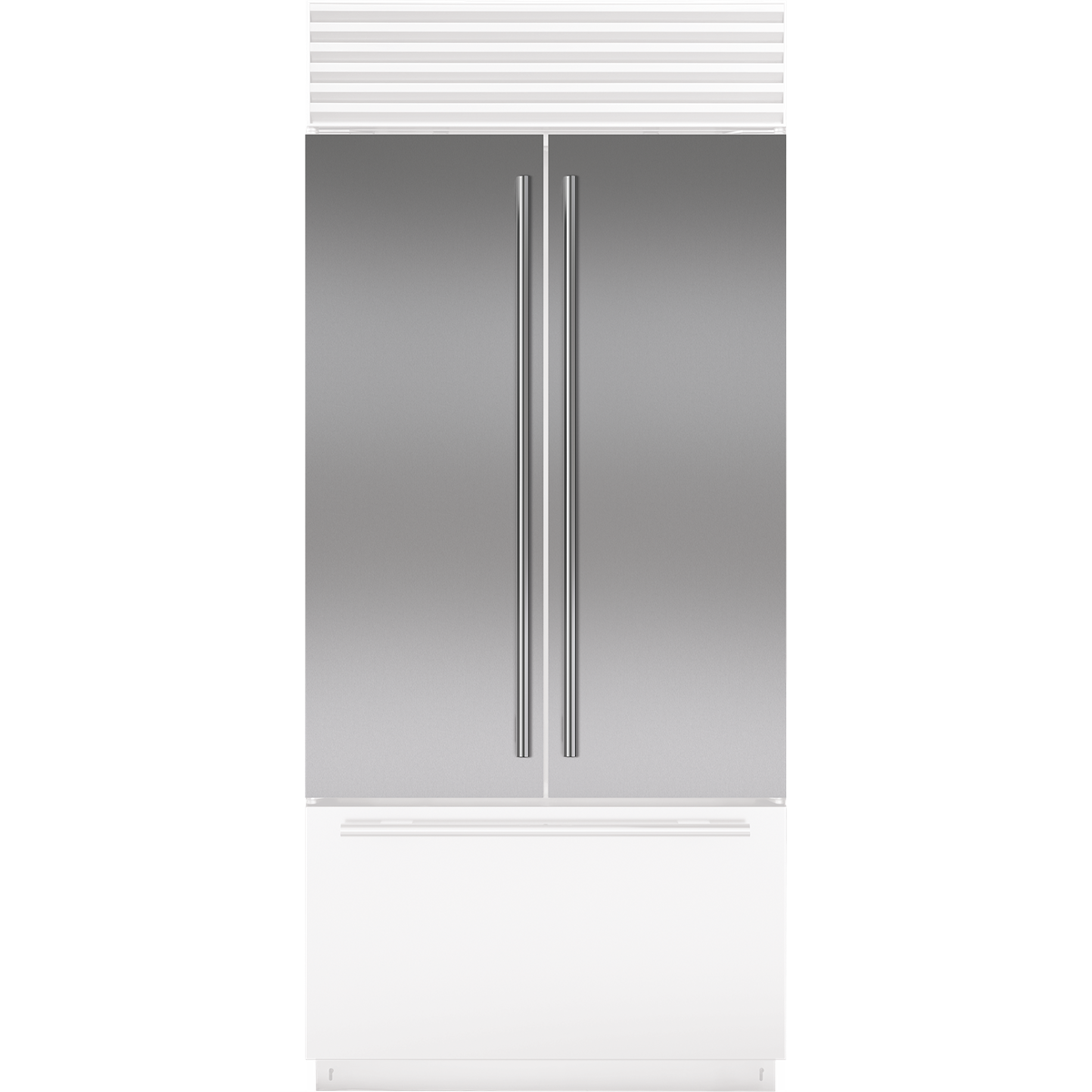 Stainless Steel Flush Inset Door Panel with Tubular Handle 9037594