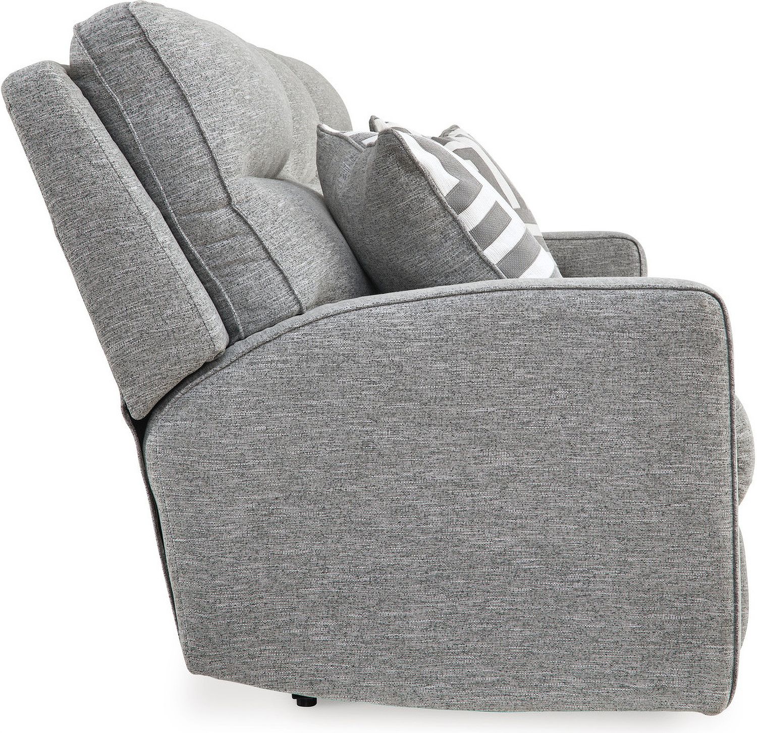 Biscoe Pewter Power Reclining Sofa 9050315