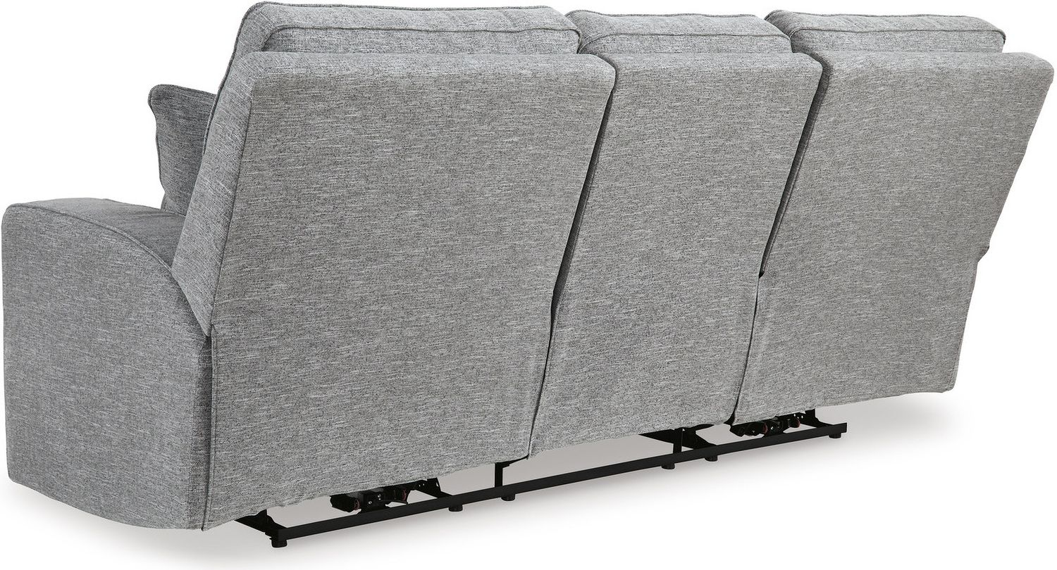 Biscoe Pewter Power Reclining Sofa 9050315