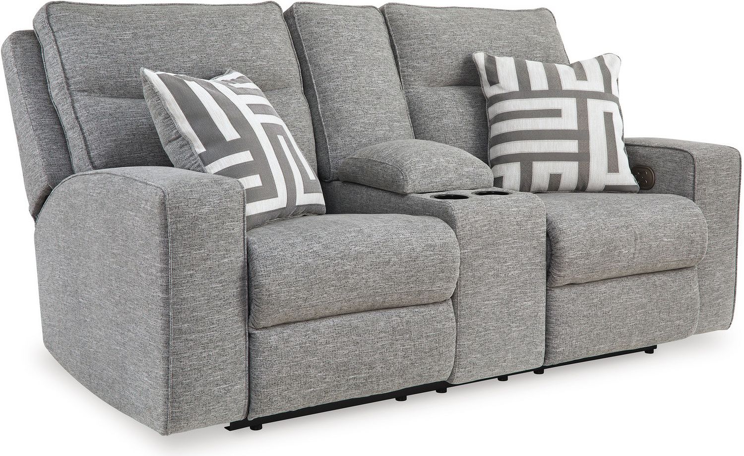 Biscoe Pewter Power Reclining Loveseat 9050318