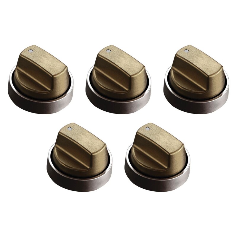 36" Professional Gas Cooktop Brushed Brass Knob Kit 9056366