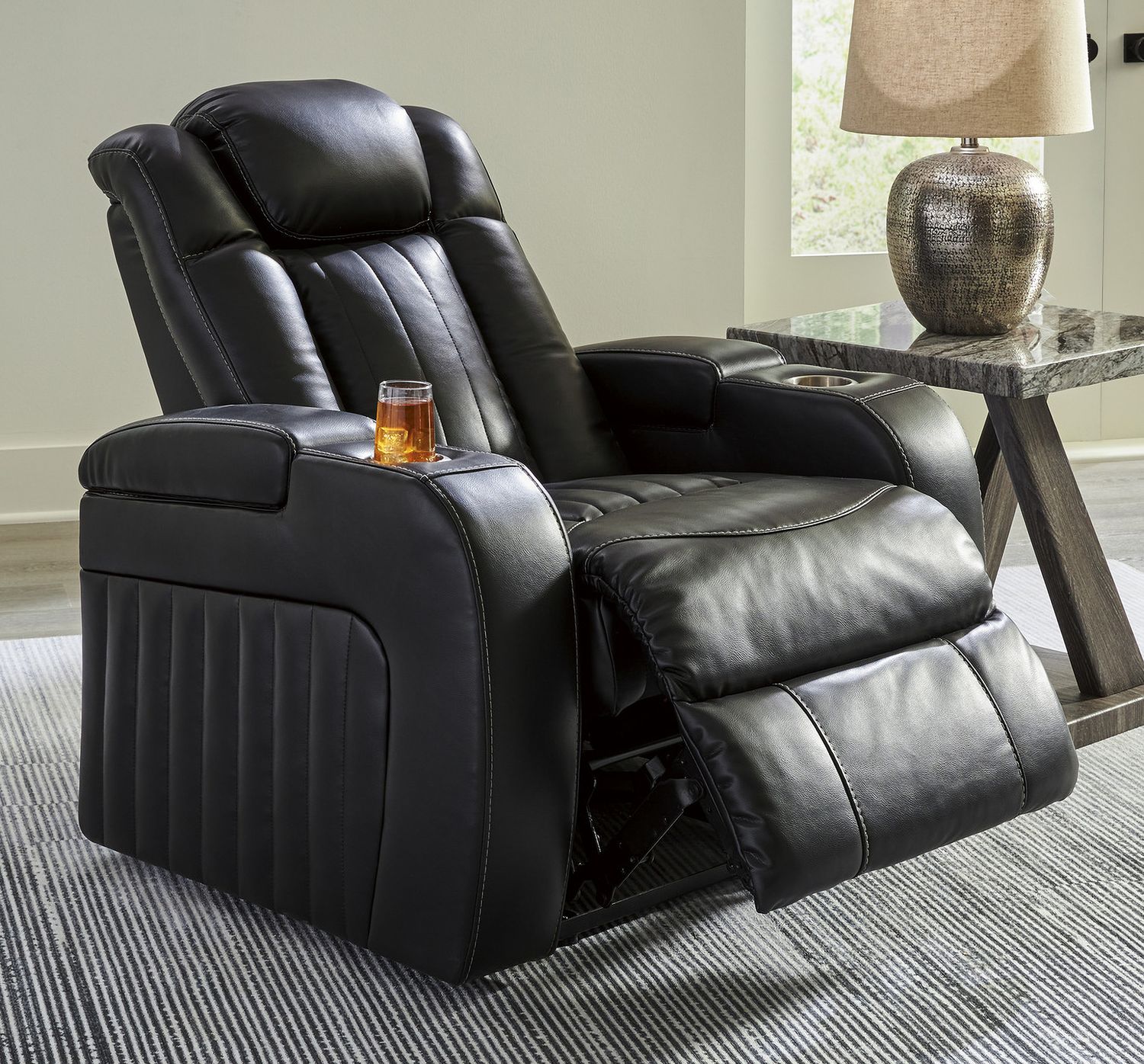 Caveman Den Power Recliner In Midnight 9070313