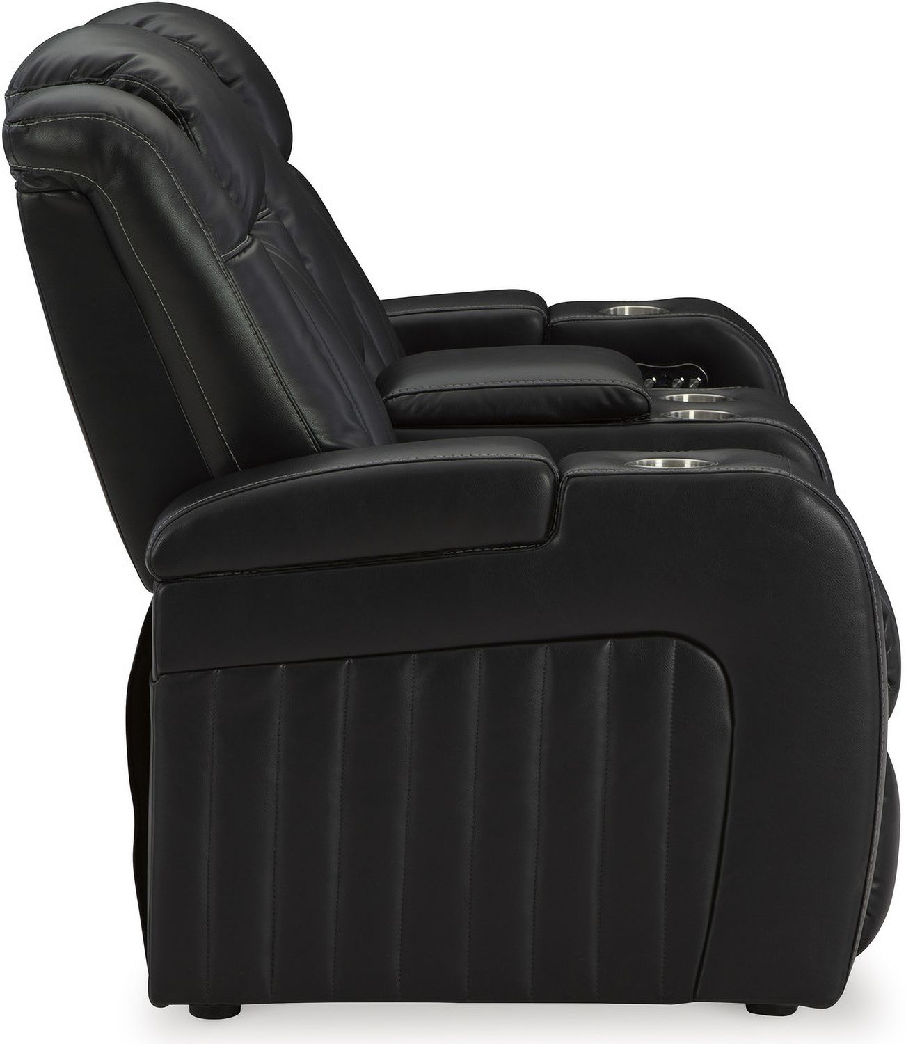 Caveman Den Power Reclining Loveseat With Console In Midnight 9070318