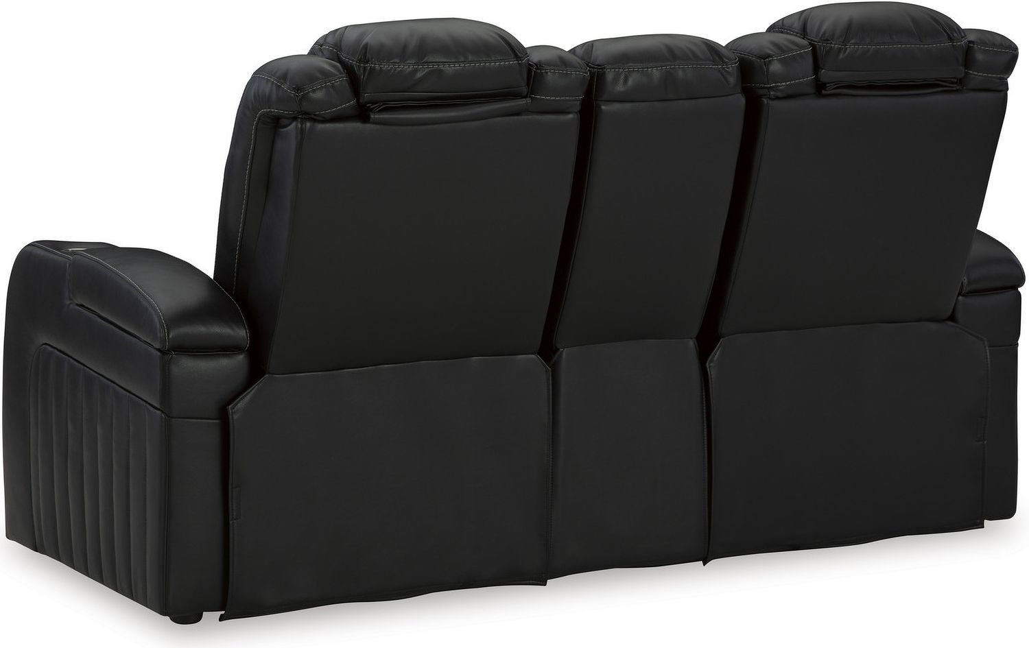Caveman Den Power Reclining Loveseat With Console In Midnight 9070318