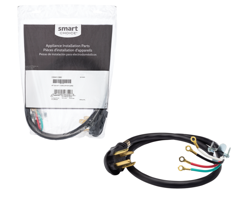 4' 30 Amp 4 Wire Dryer Cord 912000976