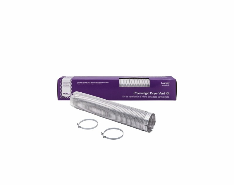 8' Long 4" Diameter Semi Rigid Dryer Vent Installation Kit with Elbow 912001015