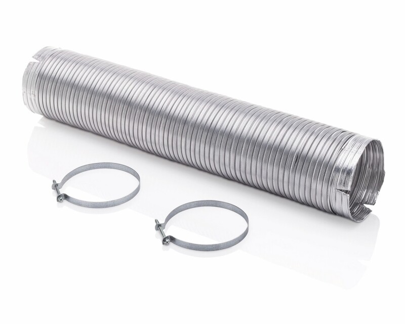 8' Long 4" Diameter Semi Rigid Dryer Vent Installation Kit with Elbow 912001015