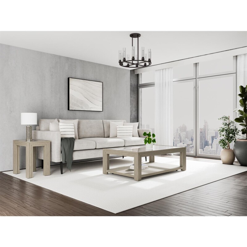 Wilde Rectangle Glass Cktl Tbl 91903