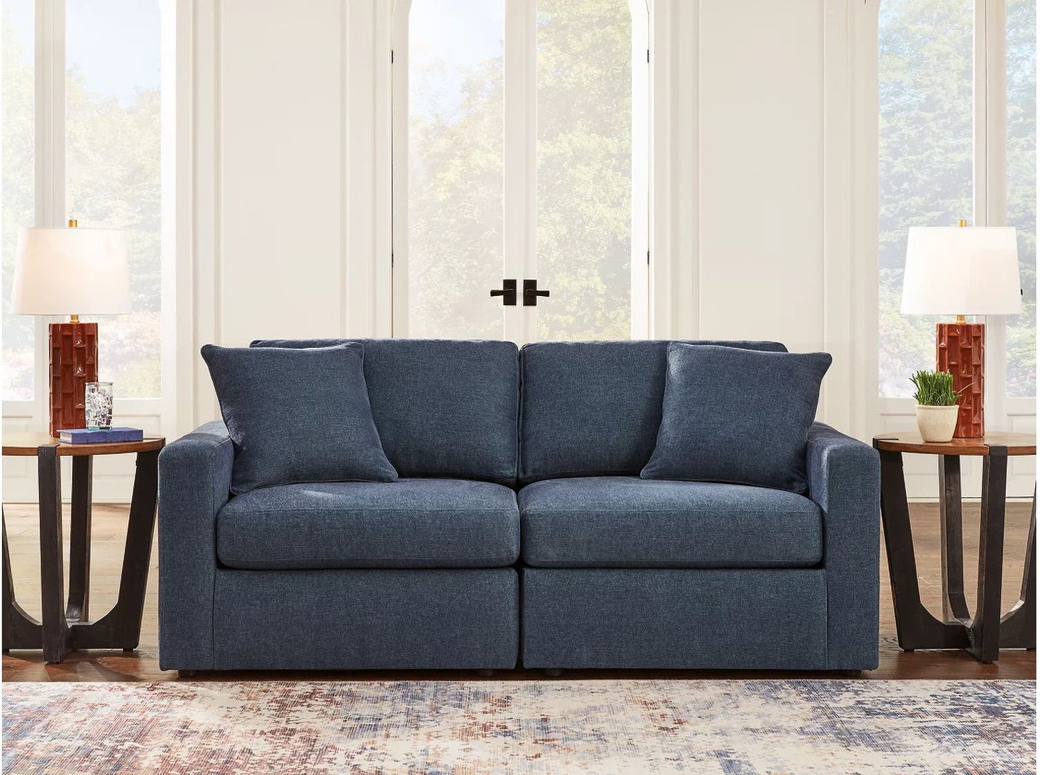 Modmax 2-Piece Sectional Loveseat In Ink 92101S1