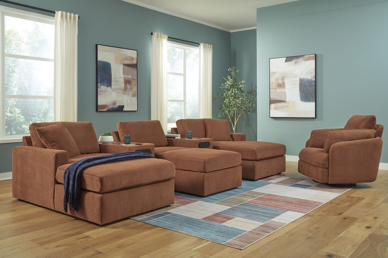 Modmax Swivel Glider Recliner In Spice 9210261