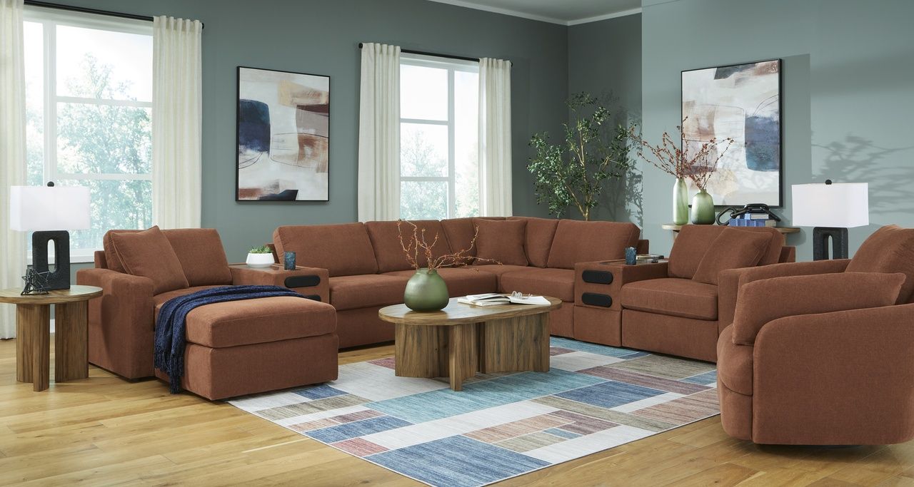 Modmax Swivel Glider Recliner In Spice 9210261