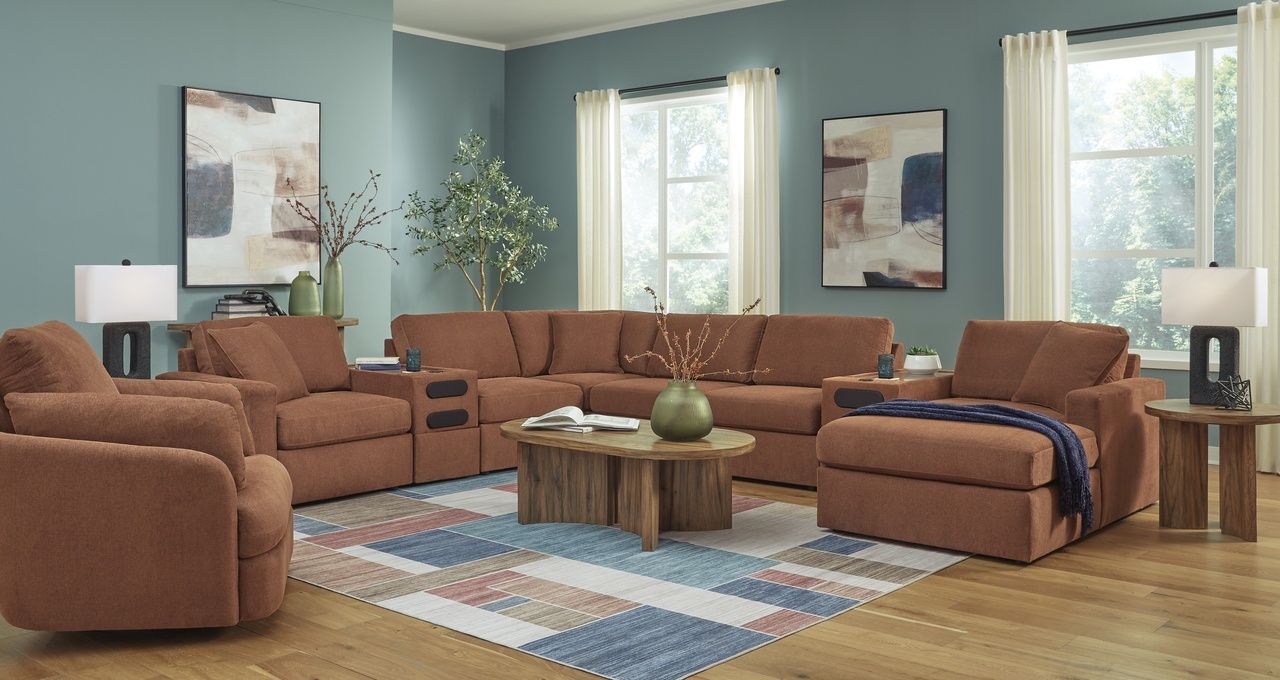 Modmax Swivel Glider Recliner In Spice 9210261