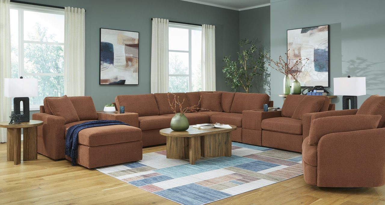 Modmax Swivel Glider Recliner In Spice 9210261