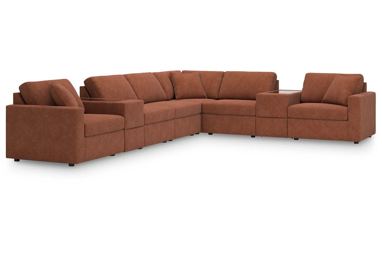 Modmax 8-Piece Sectional In Spice 92102S11