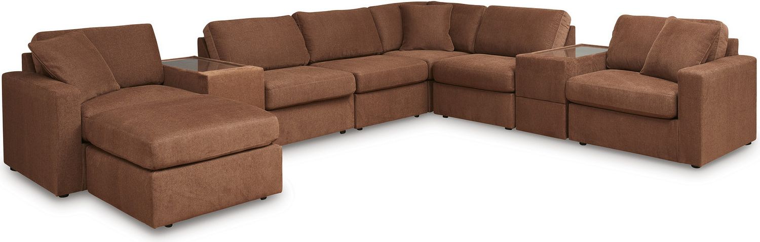 Modmax 8-Piece Sectional In Spice 92102S11