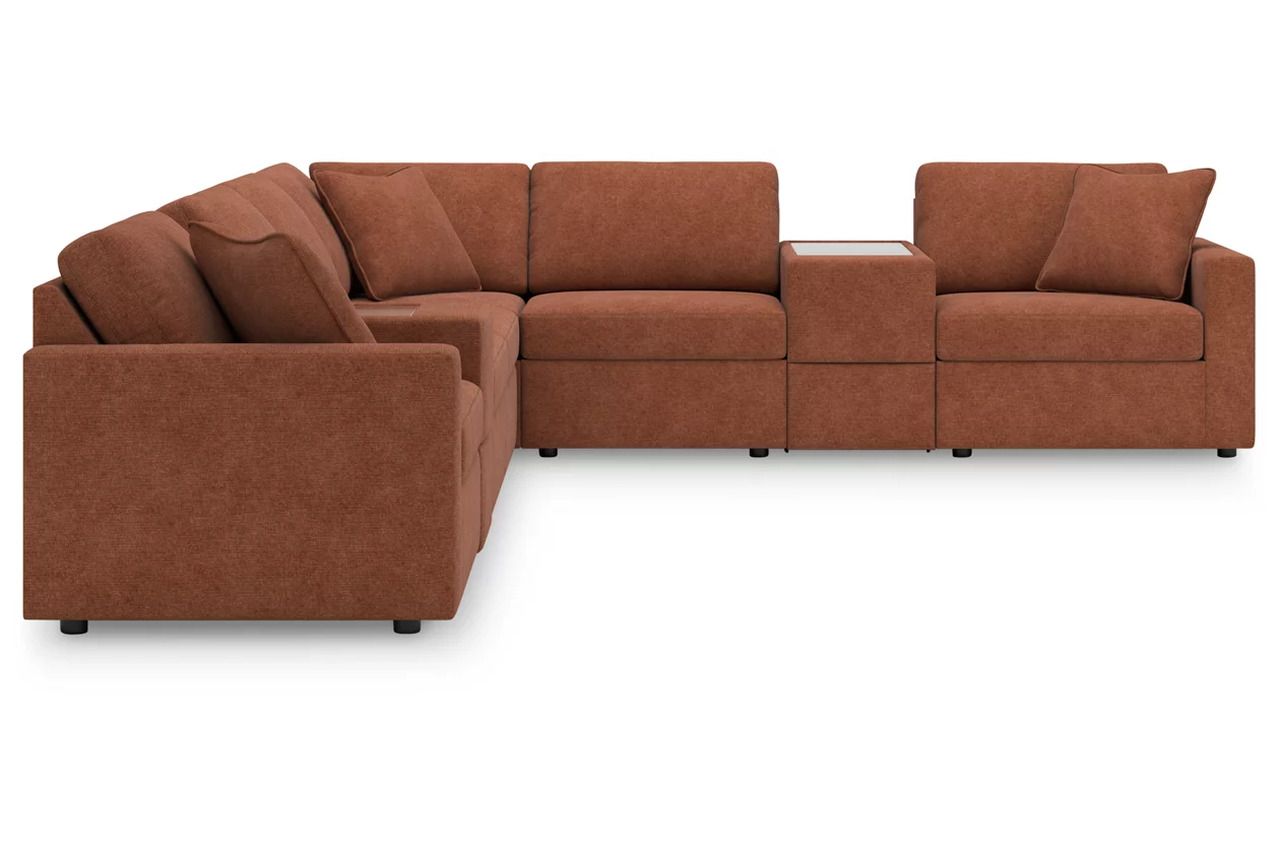 Modmax 8-Piece Sectional In Spice 92102S11