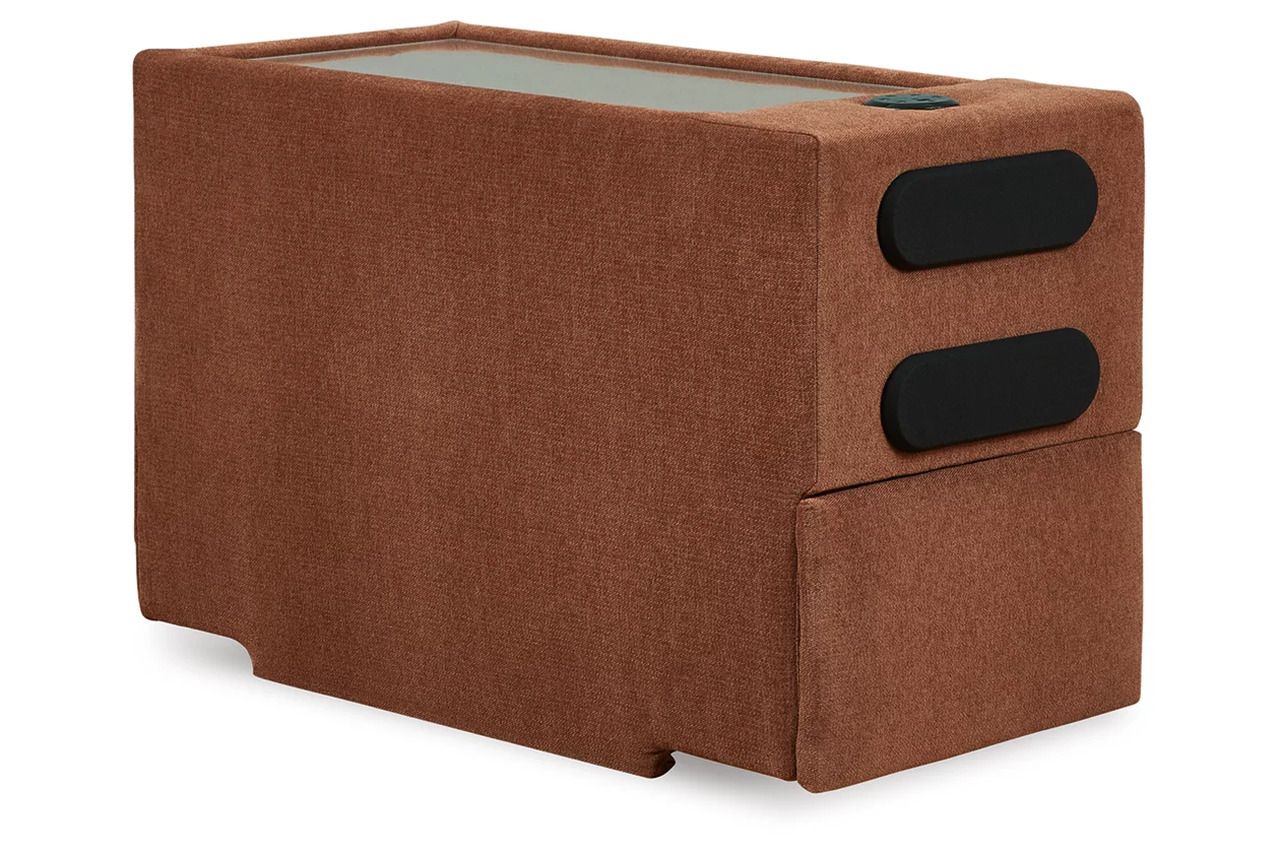 Modmax 3-Piece Sectional Loveseat With Audio System In Spice 92102S13