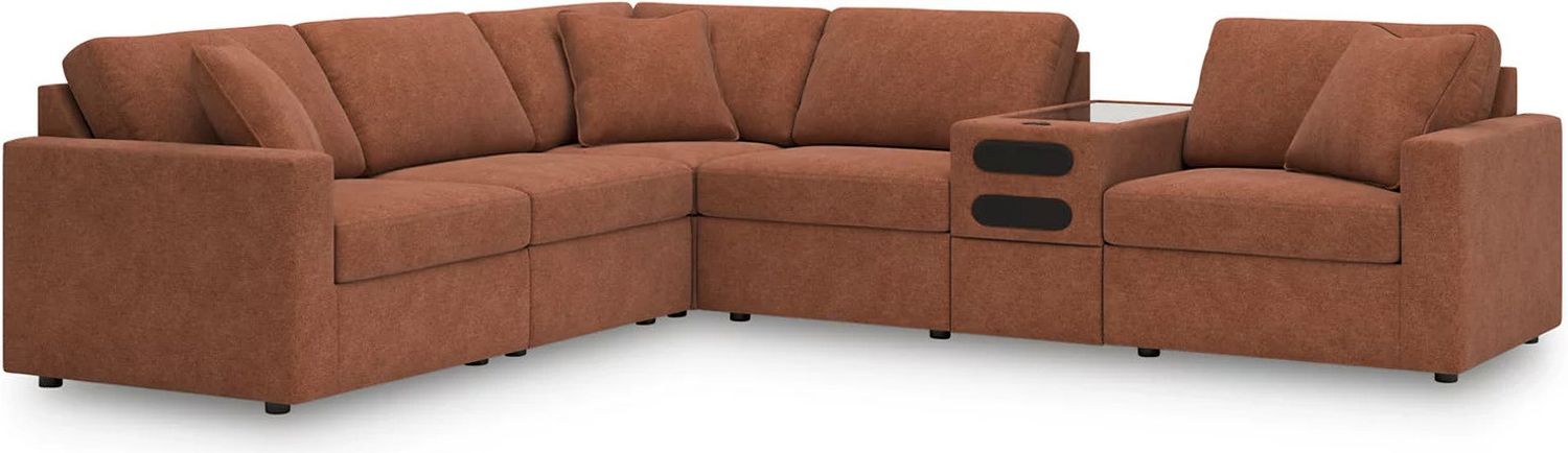 Modmax 6-Piece Sectional In Spice 92102S14