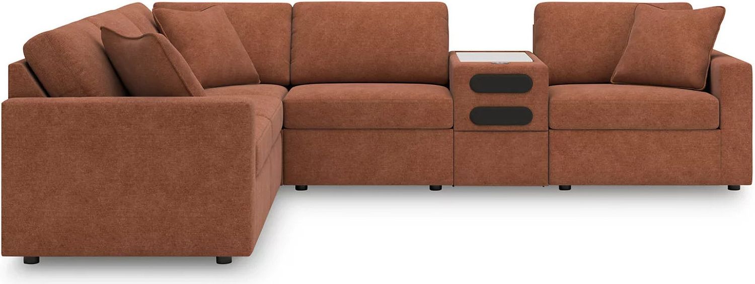 Modmax 6-Piece Sectional In Spice 92102S14