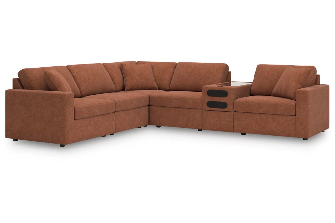 Modmax 6-Piece Sectional In Spice 92102S14