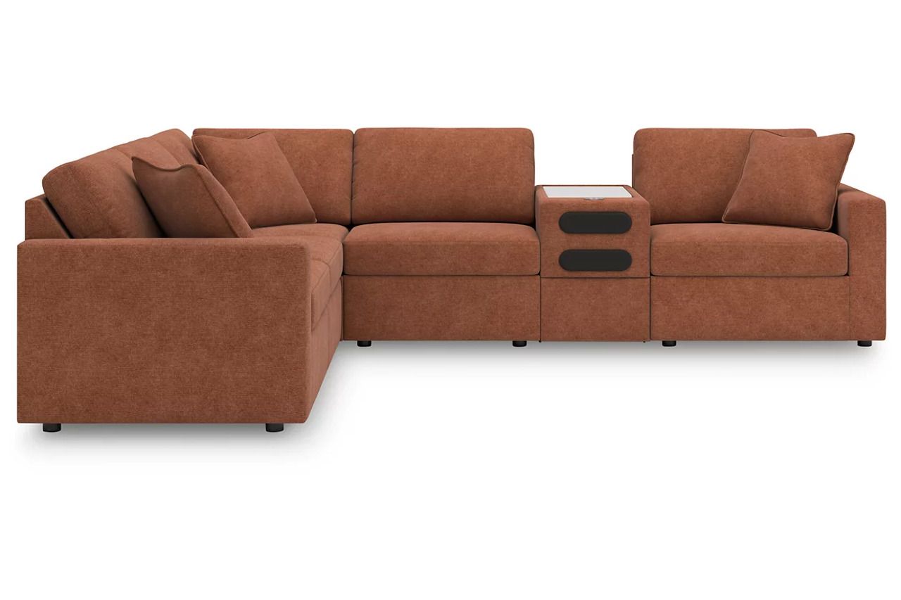 Modmax 6-Piece Sectional In Spice 92102S14