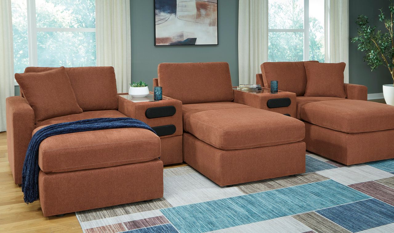 Modmax 6-Piece Sectional In Spice 92102S14