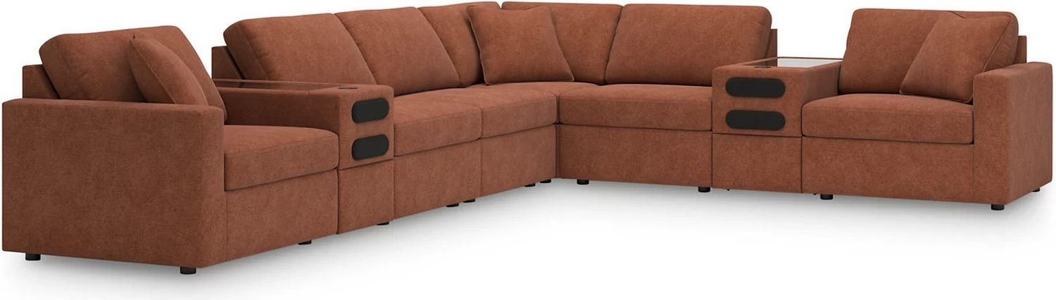 Modmax 8-Piece Sectional In Spice 92102S16