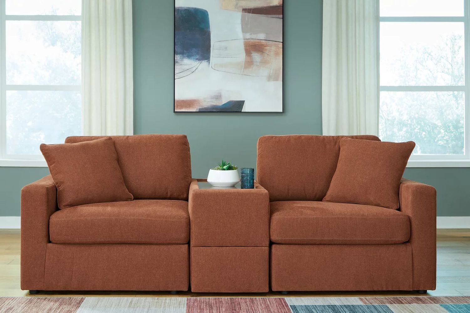 Modmax 3-Piece Sectional Sofa In Spice 92102S3