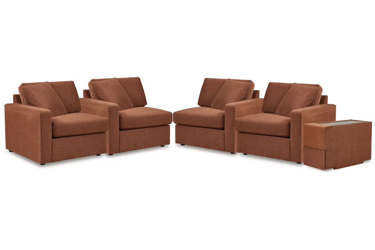 Modmax 3-Piece Sectional Sofa In Spice 92102S3