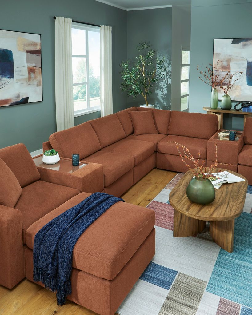 Modmax 3-Piece Sectional Sofa In Spice 92102S3