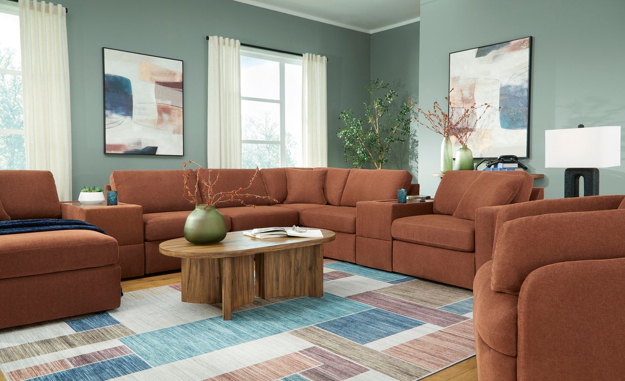 Modmax 8-Piece Sectional In Spice 92102S30
