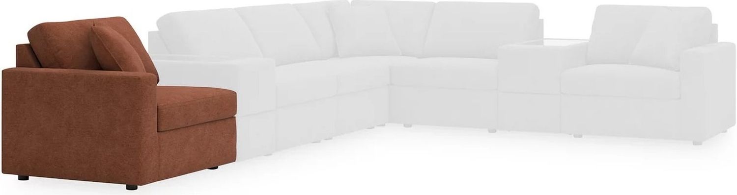 Modmax 4-Piece RAF Sectional with Audio Console In Spice 92102S37